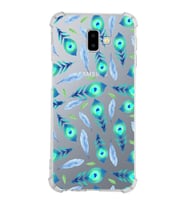 PrintiFy Samsung Galaxy J6+ Plus Uyumlu Nazar Boncuğu 3 Baskılı Şeffaf Köşe Korumalı Antişok Kılıf