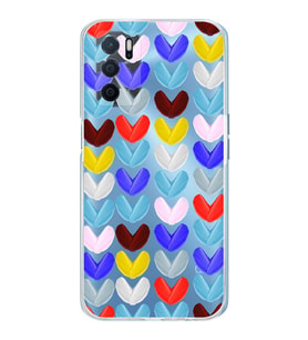 PrintiFy Oppo A16  ile Uyumlu 1mm Slim Fit Water Color 1 Baskılı Şeffaf  Kılıf