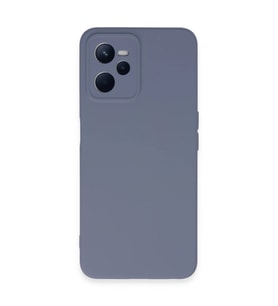 Realme C35 Kılıf Nano İçi Kadife Silikon - Gri