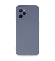 Realme C35 Kılıf Nano İçi Kadife Silikon - Gri