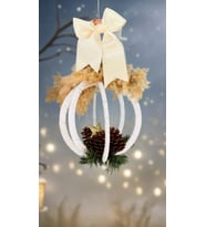 Teddy Santa Kafes Led Dekor Aydınlatma