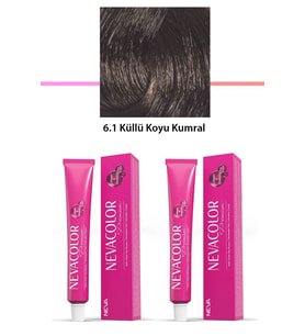 2 li Set Premium 6.1 Küllü Koyu Kumral - Kalıcı Krem Saç Boyası 2 X 50 g Tüp