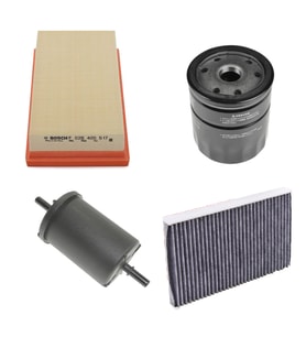 Bosch Filtre Bakım Seti Citroen C4 1.2 THP Benzinli 2014+ 130 Beygir Hava + Yağ F + Yakıt F. + Polen Bosch