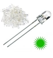 5mm Şeffaf Yeşil Led - 1000 Adet