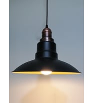 RİOLİGHT RETRO,RUSTİK,MODERN BAKIR DUYLU SİYAH İÇİ GOLD MUTFAK,ODA,CAFE METAL SARKIT AVİZE ÇAP:30CM