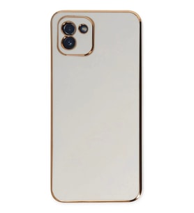 Newface Samsung Galaxy A03 Kılıf Volet Silikon - Beyaz