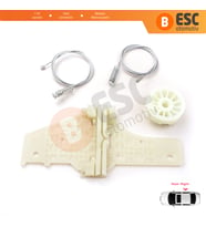 Peugeot 207 WA WC WK SW 2006–2015 5-Kapı 9224C9 İçin Elektrikli Arka Sağ Cam Kriko Tamir Seti