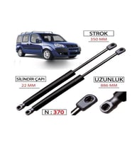 Fiat Doblo Bagaj Amortisörü 2001-2010 Takım 2 Adet