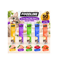 Foodline Krema Kedi Ödül Maması Karışık Paket 14 gr x 50 Adet