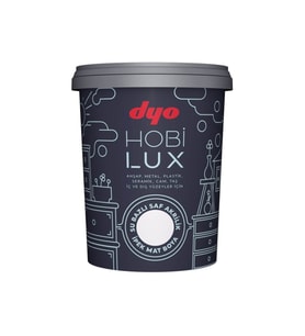 Dyo Hobi Boyası Hobilux 0,4 Lt Beyaz (600gr) Seramik ,taş ,ahşap ,cam , Metal Iç Ve Dış Cephe