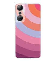 PrintiFy İnfinix Hot 20 Uyumlu Kamera Korumalı Renk Cümbüşü F Tasarımlı Şeffaf Silikon Kılıf