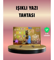 USB Bağlantılı LED Akrilik Çizim ve Not Tahtası