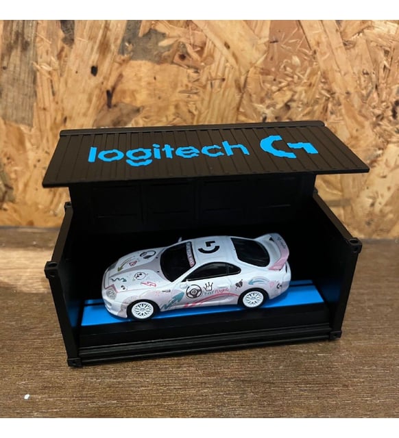 1:64 Diecast Toyota Supra RZ Logitech G AURORA with Container