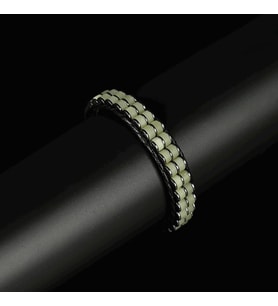 Clays Jewellery Kalsit & Hematit Taşı Silindir Bileklik, Unisex / Kadın / Erkek