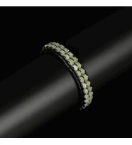 Clays Jewellery Kalsit & Hematit Taşı Silindir Bileklik, Unisex / Kadın / Erkek