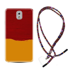 Samsung Note 3 4 5 8 9 20 Ultra 10 Lite Kılıf Boyun Asklı Rasta Silikon Sarı Kırmızı Boya 1708