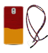 Samsung Note 3 4 5 8 9 20 Ultra 10 Lite Kılıf Boyun Asklı Rasta Silikon Sarı Kırmızı Boya 1708