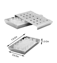 Barışhan Medikal ÇİM MATSIZ Cerrahi Metal Sterilizasyon Konteyner 7.5 X 5.5 X 1.3 Klemp Konteyner