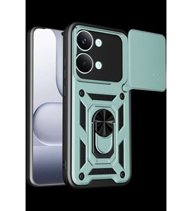 Poco X8 Pro Max Pars Lens Yüzüklü Silikon - Yeşil