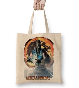 Sub Zero Mortal Kombat Game Bez Çanta Uzun Saplı