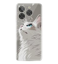 Era 50 Kılıf HD Resim Baskılı Beyaz Kedi StKd -061