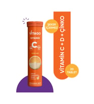 Vitago Vitamin C Vitamin D Çinko 20li Tablet