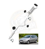 Fiat Palio weekend komple egzoz takımı arka ve orta susturucu eksoz