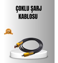 4’Ü 1 Arada Örgülü Hızlı Kablosu Usb-A Çoklu Dayanıklı