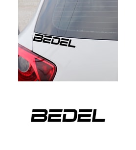 Bedel Sticker Oto Cam Sticker - Oto Sticker - Araba Sticker 25x4cm