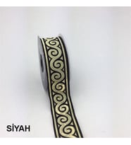 35061-Bordür - 10 mt Siyah-Altın