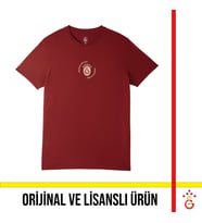 Galatasaray Lisanslı Gerçekleri Tarih Yazar 5 Yıldızlı Bordo T-Shirt E251392
