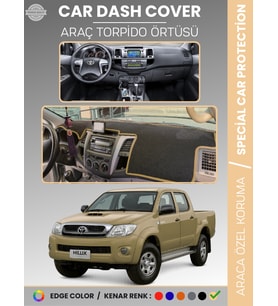 TOYOTA HILUX (2005-2014) Torpido Örtüsü Panel Halısı Torpido Koruma Tam Uyum UV Koruma Kaymaz