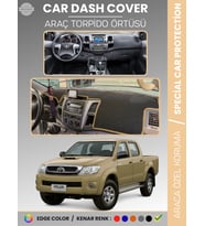 TOYOTA HILUX (2005-2014) Torpido Örtüsü Panel Halısı Torpido Koruma Tam Uyum UV Koruma Kaymaz
