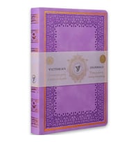 VICTORIA'S JOURNALS 125-2232 VINTAGE OLD BOOK 14x20cm 80gr.160YP. ÇİZGİLİ DEFTER LİLA