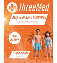 ThreeMed Alçı ve Bandaj Koruyucu - Yetişkin Kol Su Geçirmez Her Islak Alanda Kullanım Kırık Bandaj gibi Durumlar İçin Banyo ve Duş Ürünü Alçı Bonesi