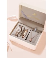 Kronen&Söhne KS1009 Rose Altın Mekanik Otomatik Kadın Kol Saati Set Hediyeli (Gold)