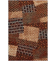 Eliana Home Baskılı, Yıkanabilir Kaymaz Taban Salon Halısı LNA1452 100x150 cm (Kahverengi)