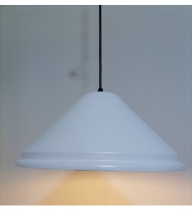 RİOLİGHT RETRO BEYAZ İÇİ BEYAZ TEKLİ SARKIT ÇAP: 33CM (Siyah)