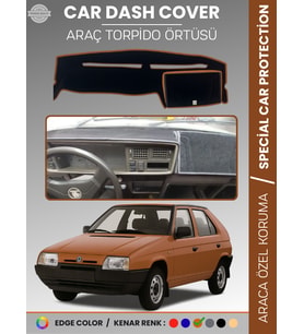 SKODA FAVORİT (1987-1995) Torpido Örtüsü Ön Göğüs Halı Torpido Koruma Birebir Uyum Kaymaz UV Koruma
