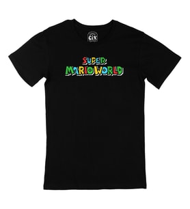 Super Mario World Siyah Tişört