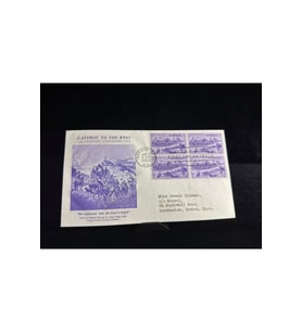 FDC USA 1950 Gateway to the West Kansas City Missouri Amerika İlk Gün Zarfı