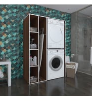 Kenzlife çamaşır-kurutma makinesi dolabı alyusha sol cvz 180*120*60 banyo kapaksız arkalıksız (Karışık)