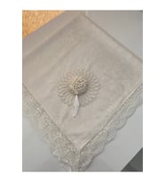 Kadife 3D Püsküllü Fransız Güpürlü Dantel Çeyizlik Lüks Bohça
