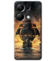 Redmi Note 13 Pro 4G Kılıf HD Desen Baskılı Kılıf - Siyah İnci
