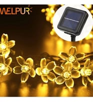 Solar 30 Ledli Çiçekli Günışığı Bahçe Aydınlatma Dekorasyon Güneş Enerjili