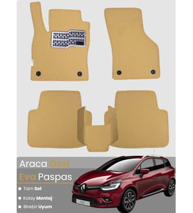 RENAULT CLİO 4 STATİON WAGON (2012-2019) Uyumlu EVA Paspas Tam Set–Oto Paspas