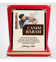 Resimli Plaket Babalar Günü Hediyesi