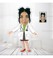 Yastık Adam Kişiye Özel Kadın Doktor Yastık-4