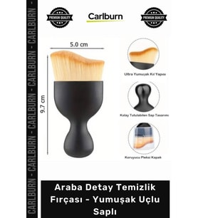 Özel Üretim Çizmez Ergonomik Araç Detaylandırma Araba Detay Temizlik Fırçası Yumuşak Uçlu Saplı