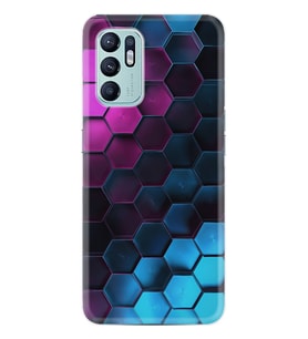 Oppo Reno 6 Kılıf Resimli Desenli Silikon Platinium Series Petek 1825